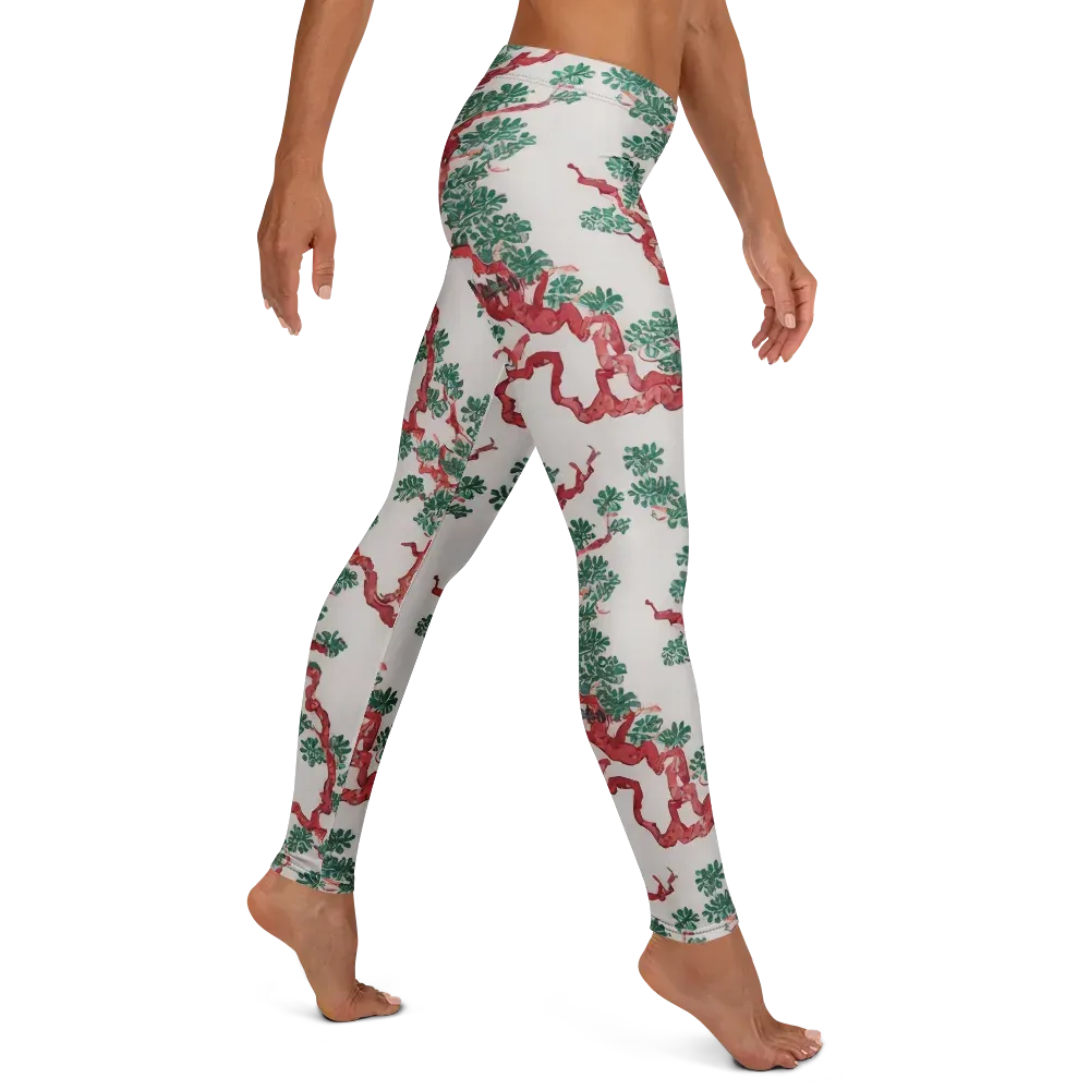 Coral Canopy on Leggings — Right