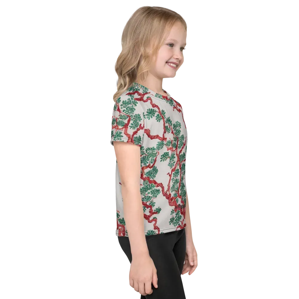 Coral Canopy on Kids Crew Neck T-Shirt — Right