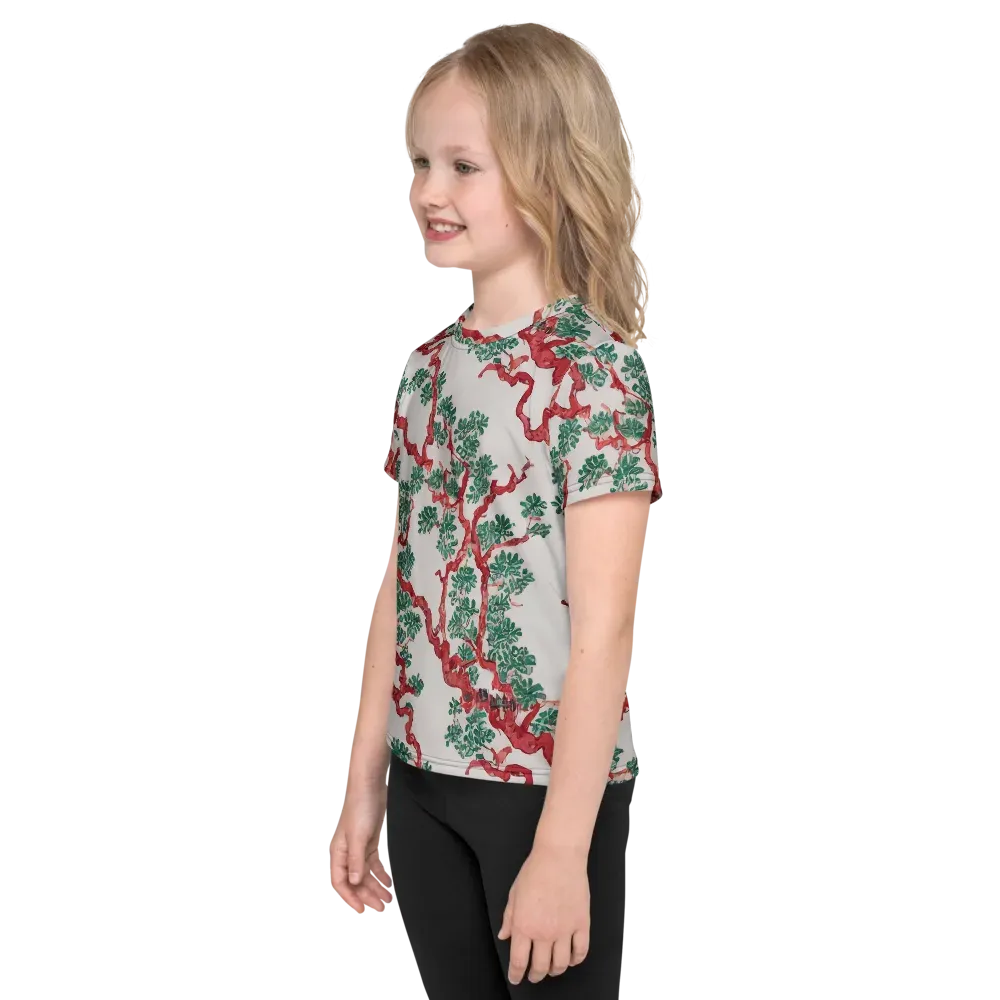 Coral Canopy on Kids Crew Neck T-Shirt — Left