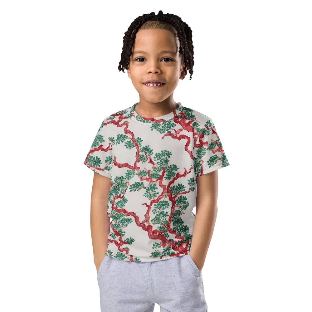 Coral Canopy on Kids Crew Neck T-Shirt — Front