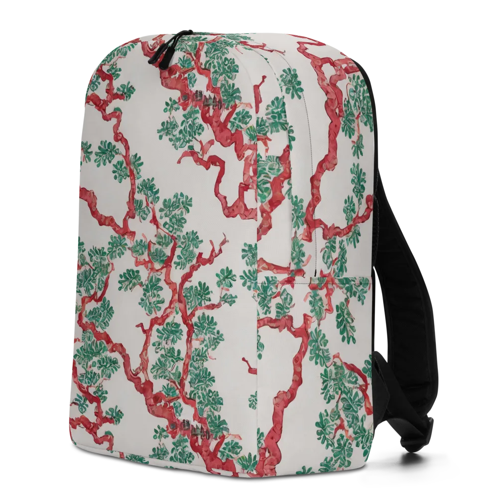 Coral Canopy on Minimalist Backpack — Left