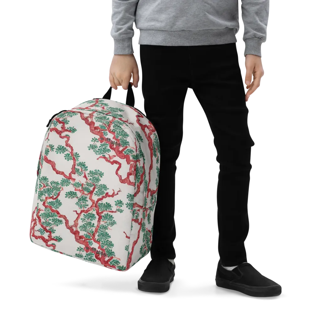 Coral Canopy on Minimalist Backpack — Zoomed-in