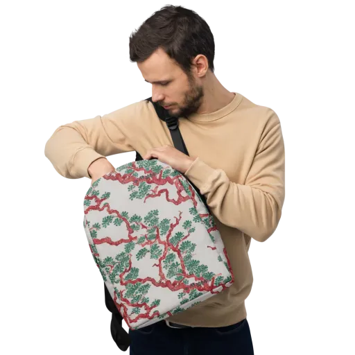 Coral Canopy Minimalist Backpack on model