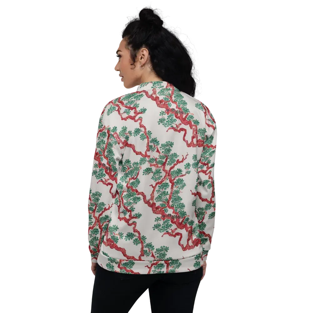 Coral Canopy on Bomber Jacket — Back