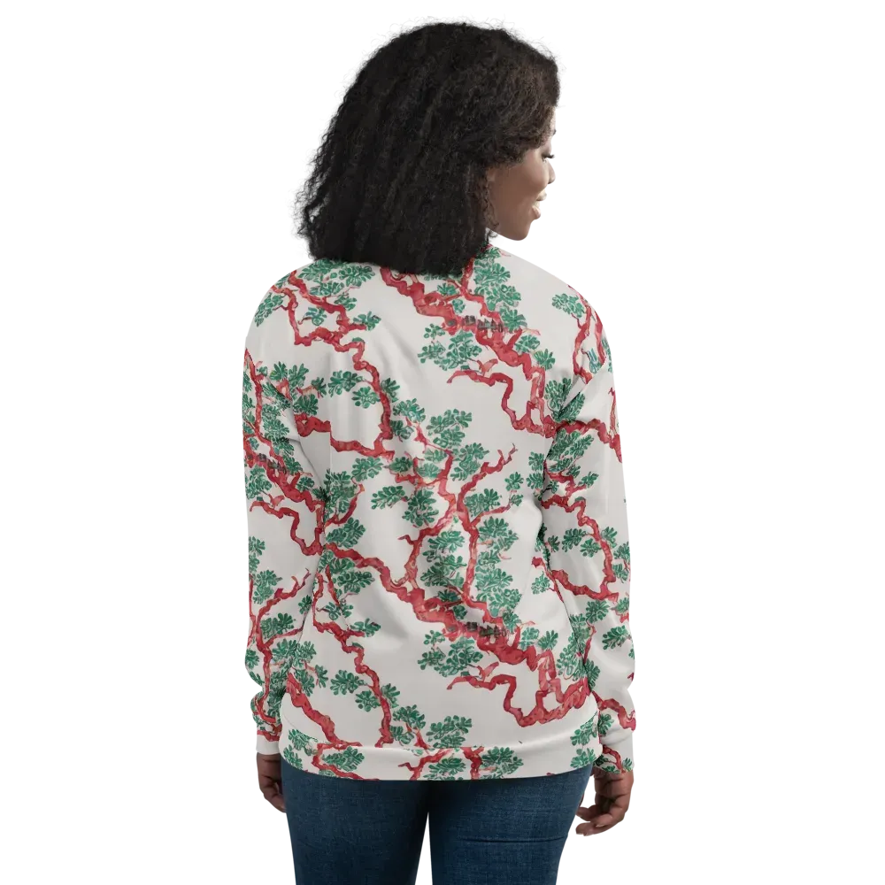 Coral Canopy on Bomber Jacket — Back