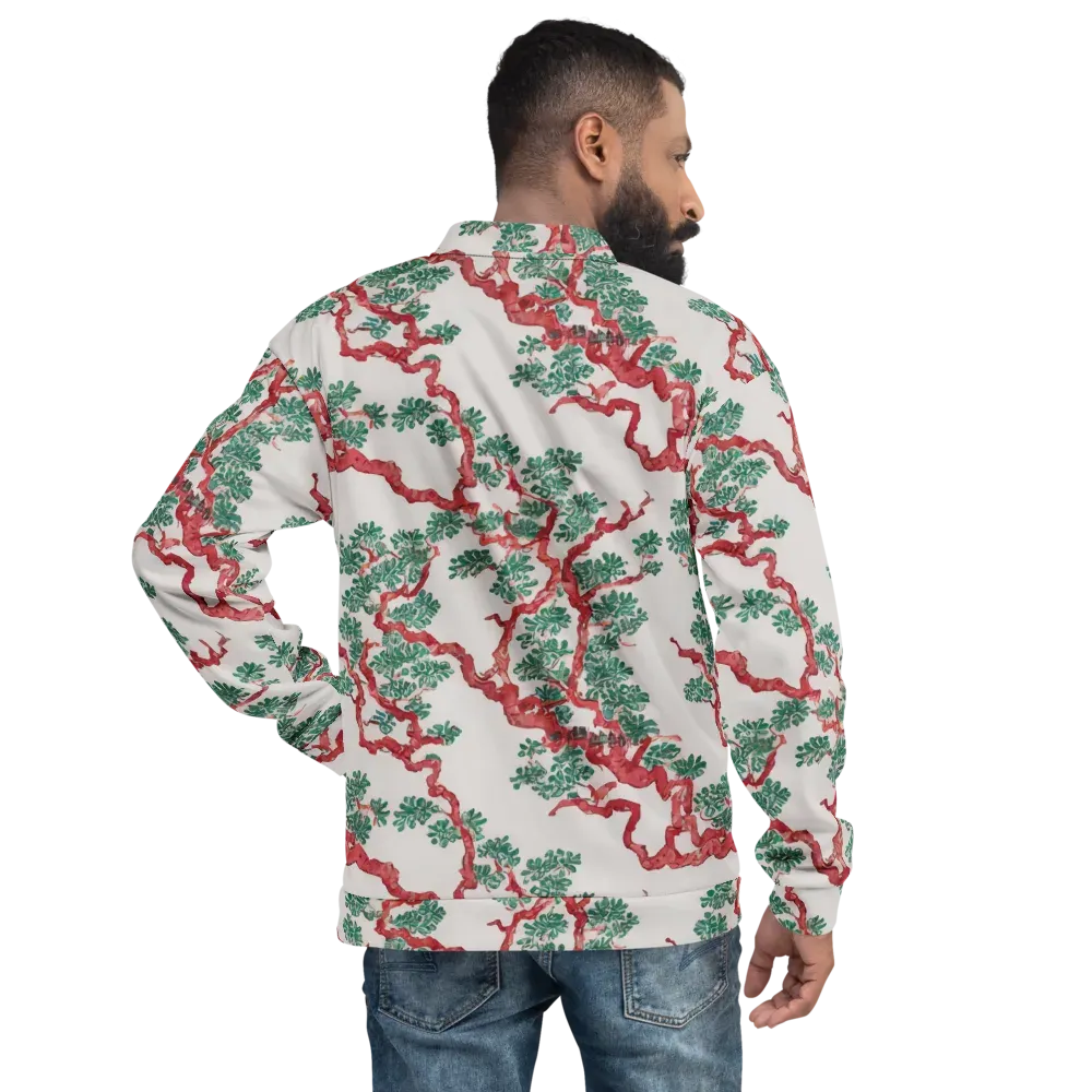 Coral Canopy on Bomber Jacket — Back