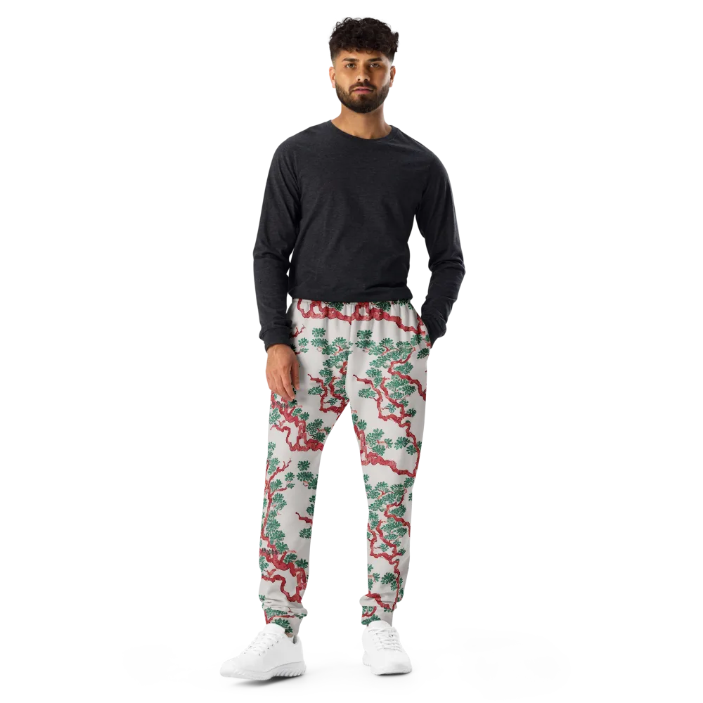 Coral Canopy on Men's Joggers — Front