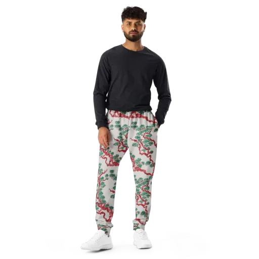 Coral Canopy on a Men's Joggers