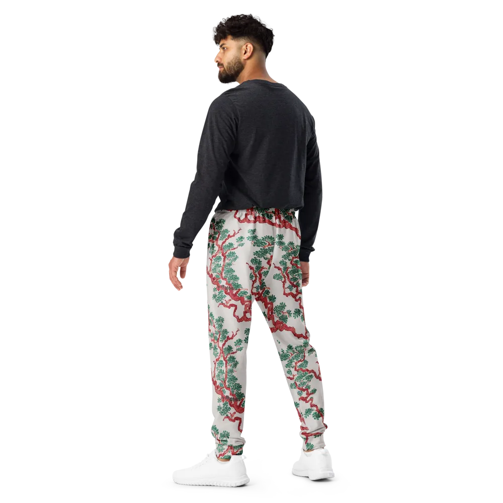 Coral Canopy on Men's Joggers — Back
