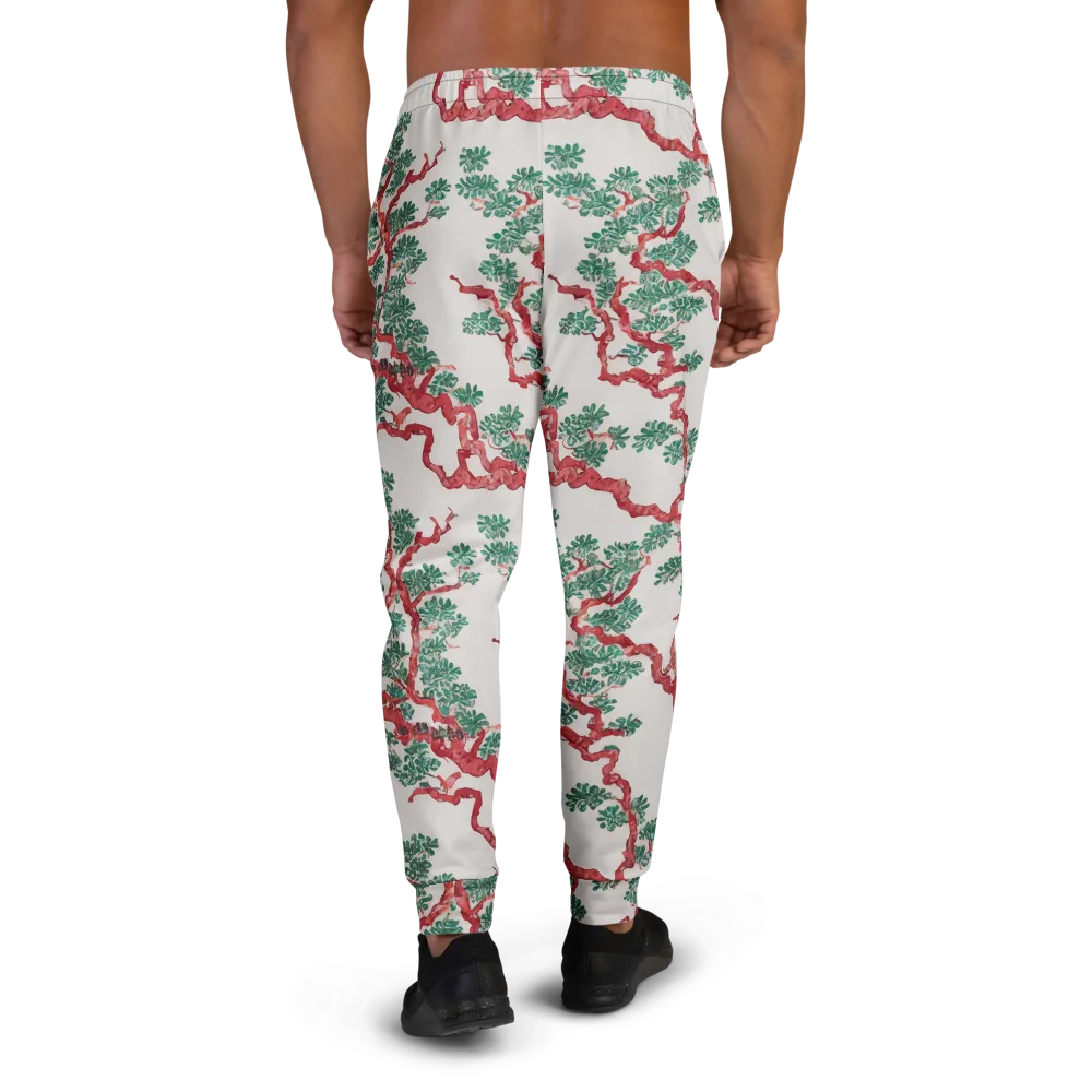 Coral Canopy on Men's Joggers — Back