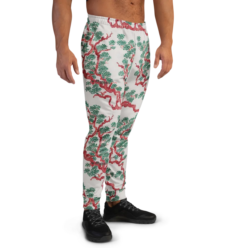 Coral Canopy on Men's Joggers — Right