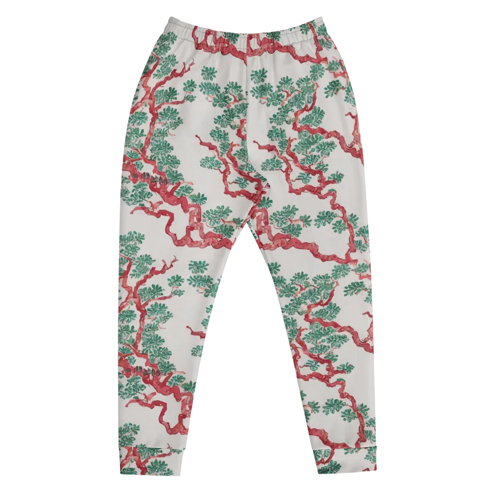 Coral Canopy on Men's Joggers — Front