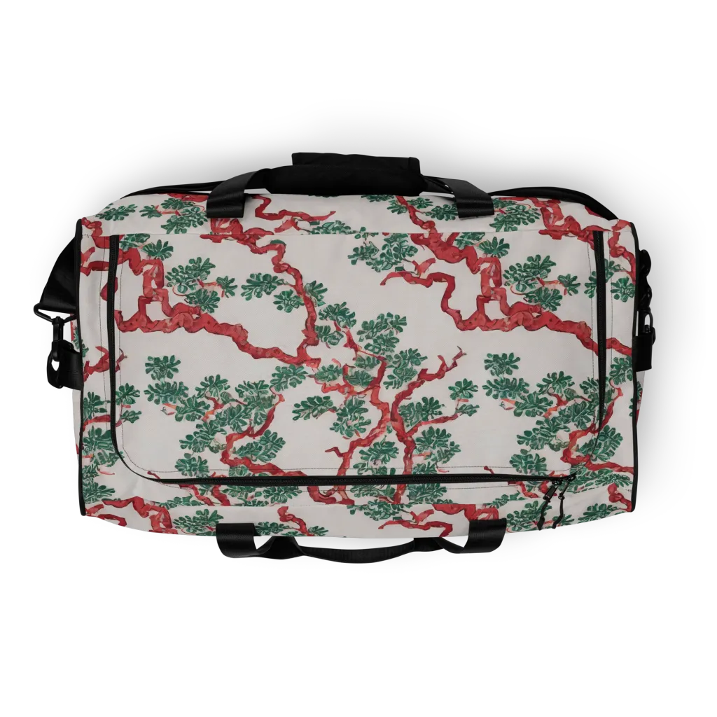 Coral Canopy on Duffle Bag — Top