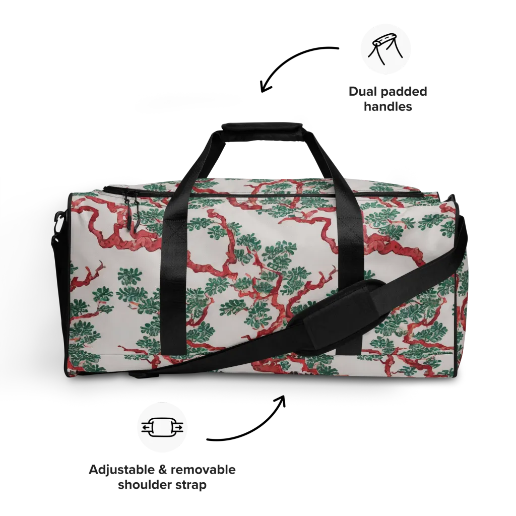 Coral Canopy on Duffle Bag — Front