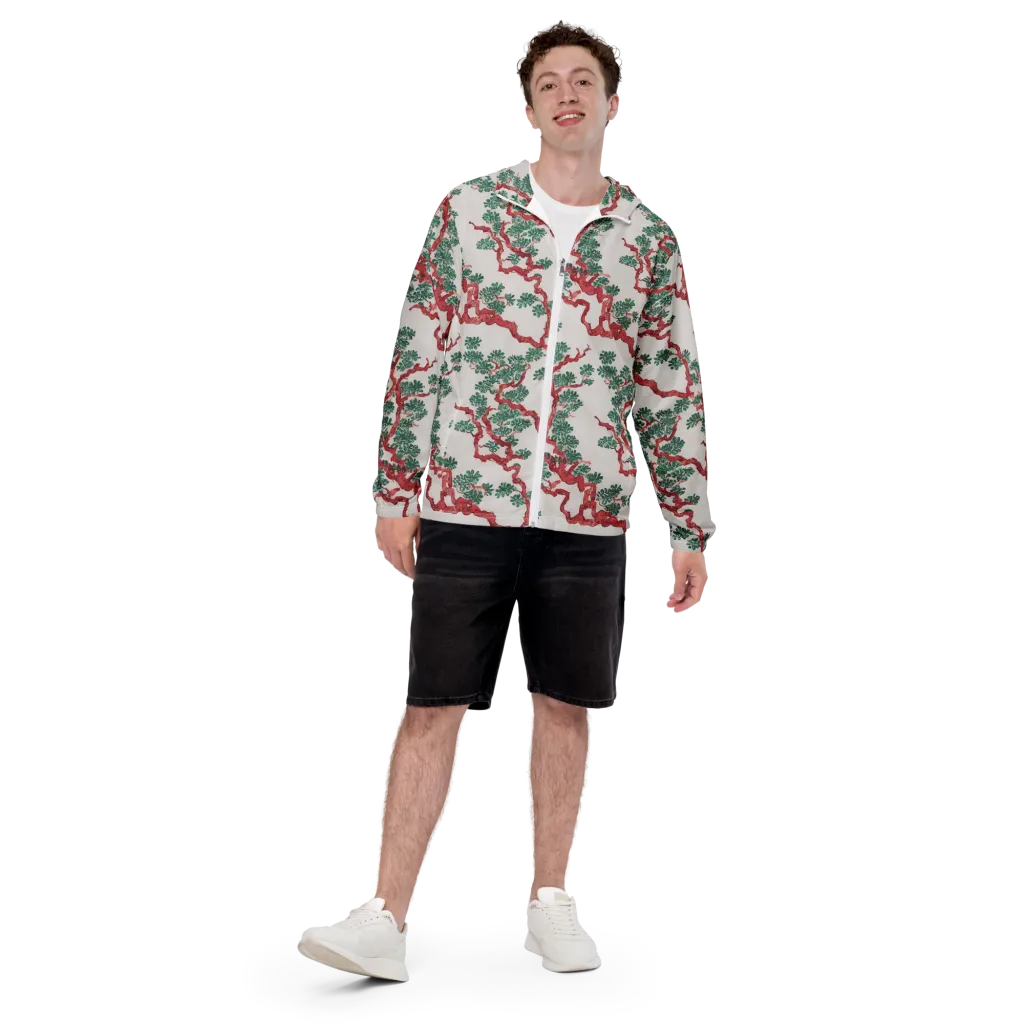 Coral Canopy on Men's Windbreaker — Front