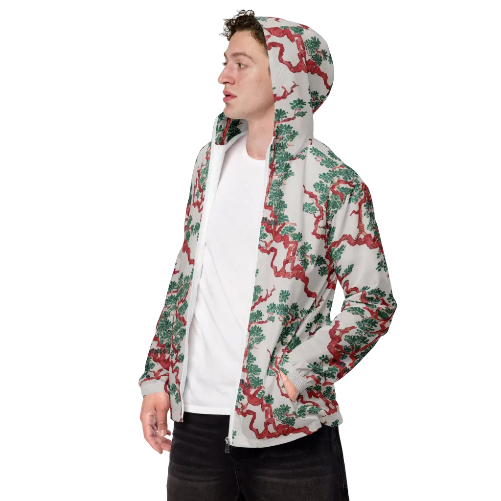 Coral Canopy on Men's Windbreaker — Left Front