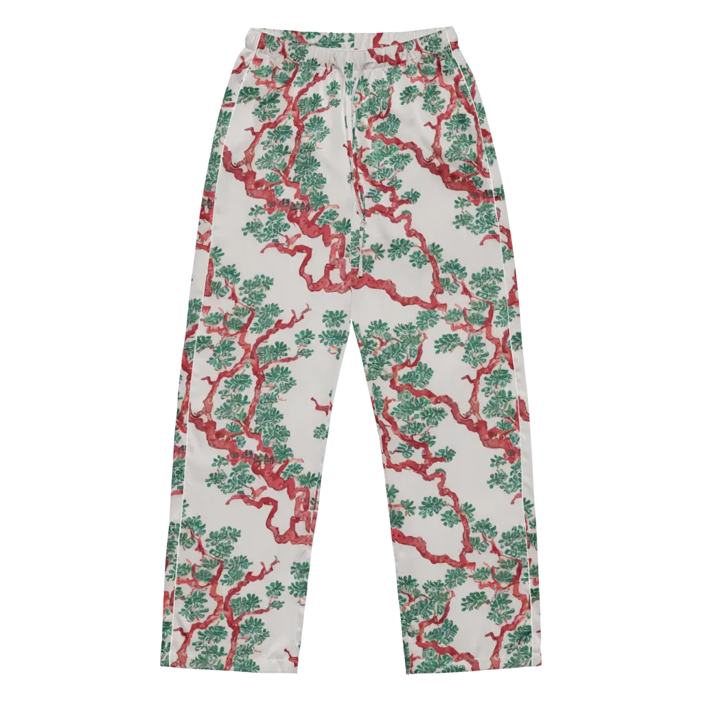 Coral Canopy on Women's Pajama Pants — Front