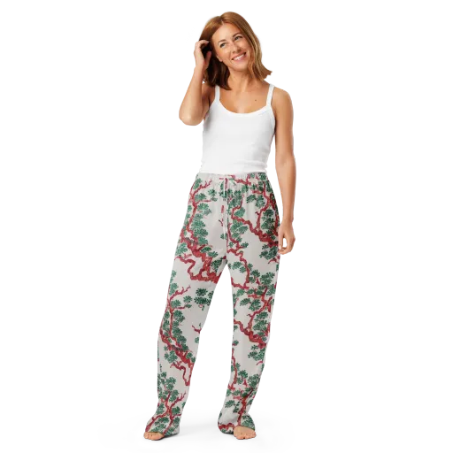Coral Canopy on a Women's Pajama Pants