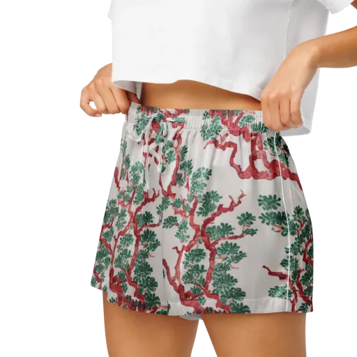 Coral Canopy on a Women's Pajama Shorts