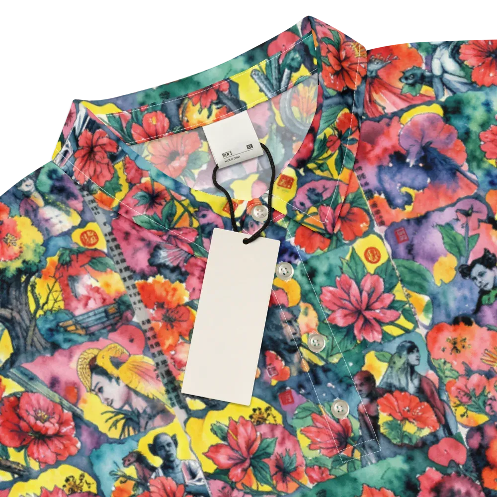 Crimson Garden Myth on Men's Slim Fit Polo Shirt — Product details