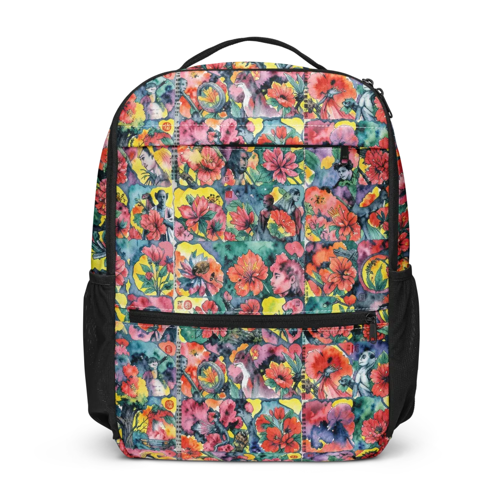 Crimson Garden Myth on Utility Backpack — Front