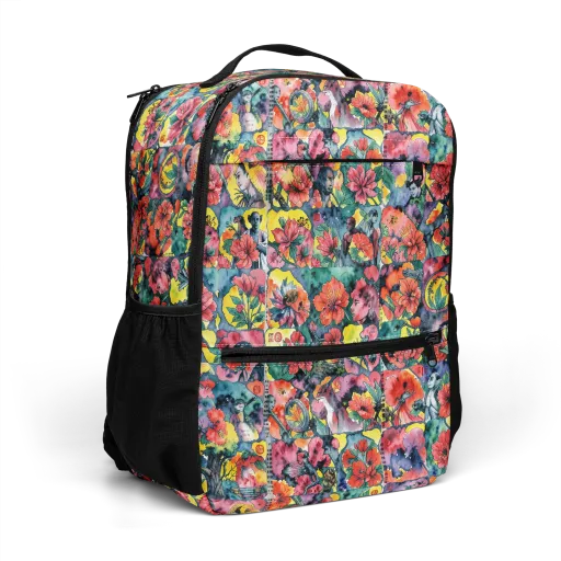 Crimson Garden Myth on a Utility Backpack
