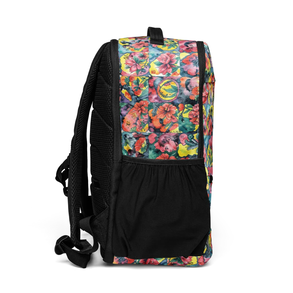 Crimson Garden Myth on Utility Backpack — Right