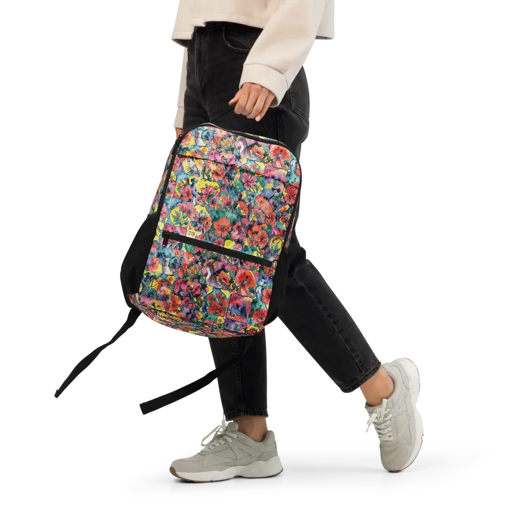 Crimson Garden Myth on Utility Backpack — Front
