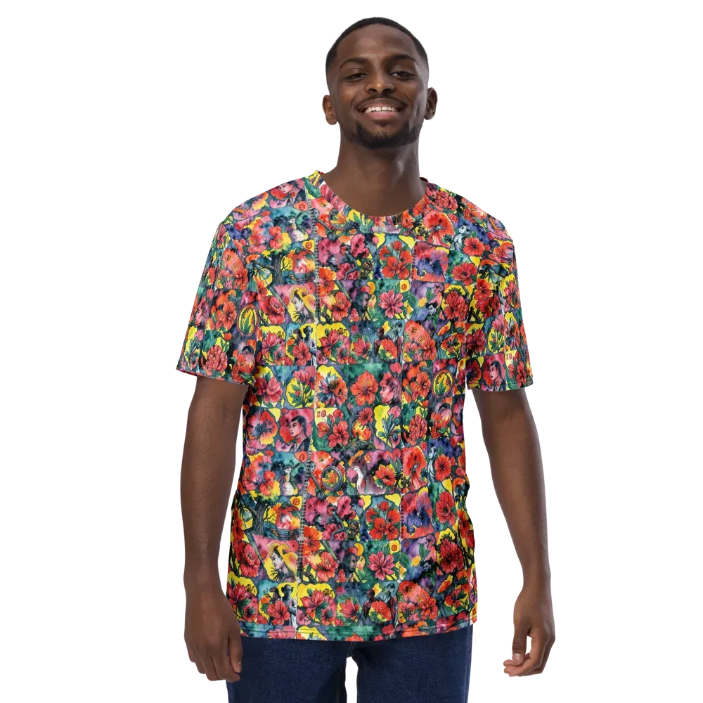 Crimson Garden Myth on Men's Crew Neck T-Shirt — Front