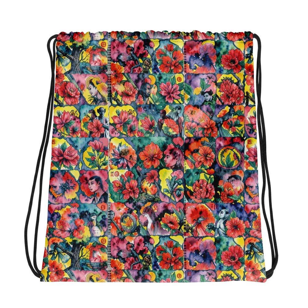 Crimson Garden Myth on Drawstring Bag — Photo