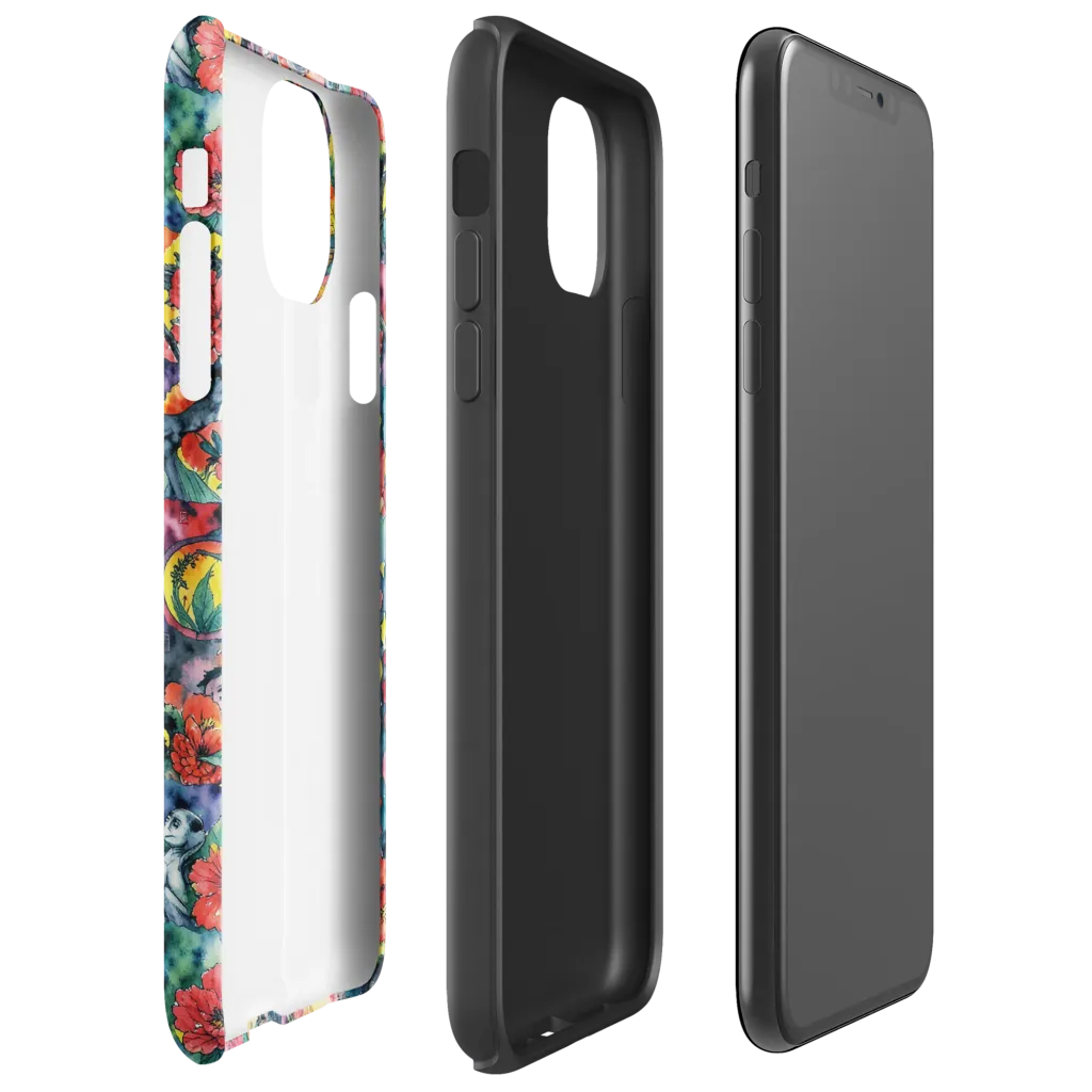 Crimson Garden Myth on Tough Case for iPhone® — Right
