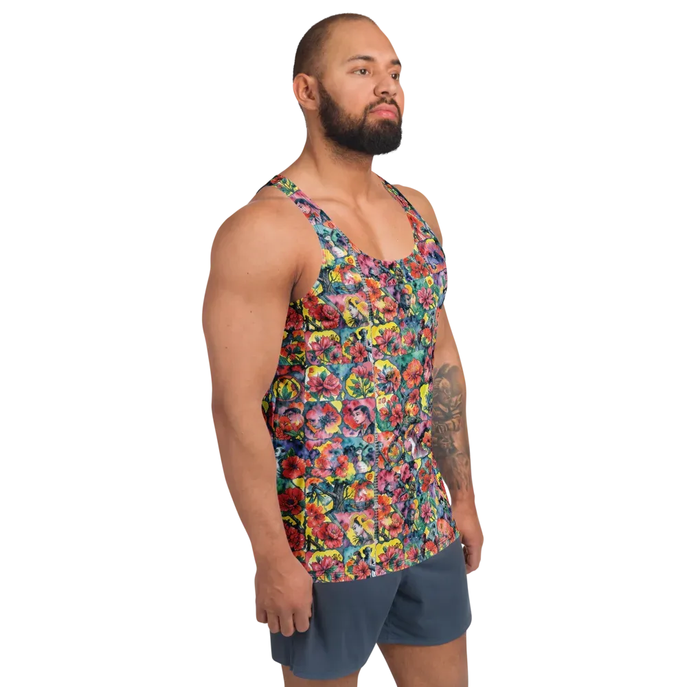Crimson Garden Myth on Men's Tank Top — Right Front