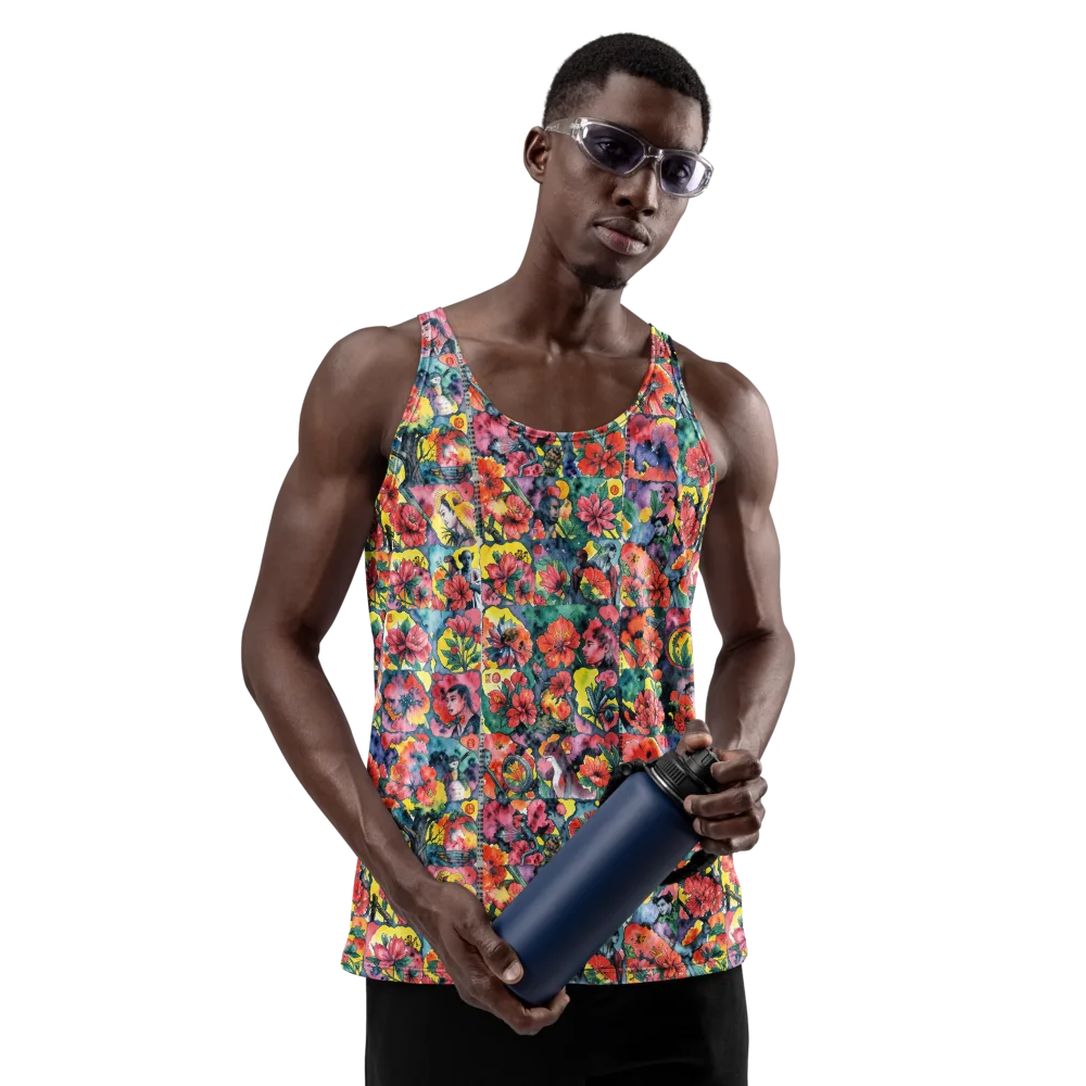 Crimson Garden Myth on Men's Tank Top — Front