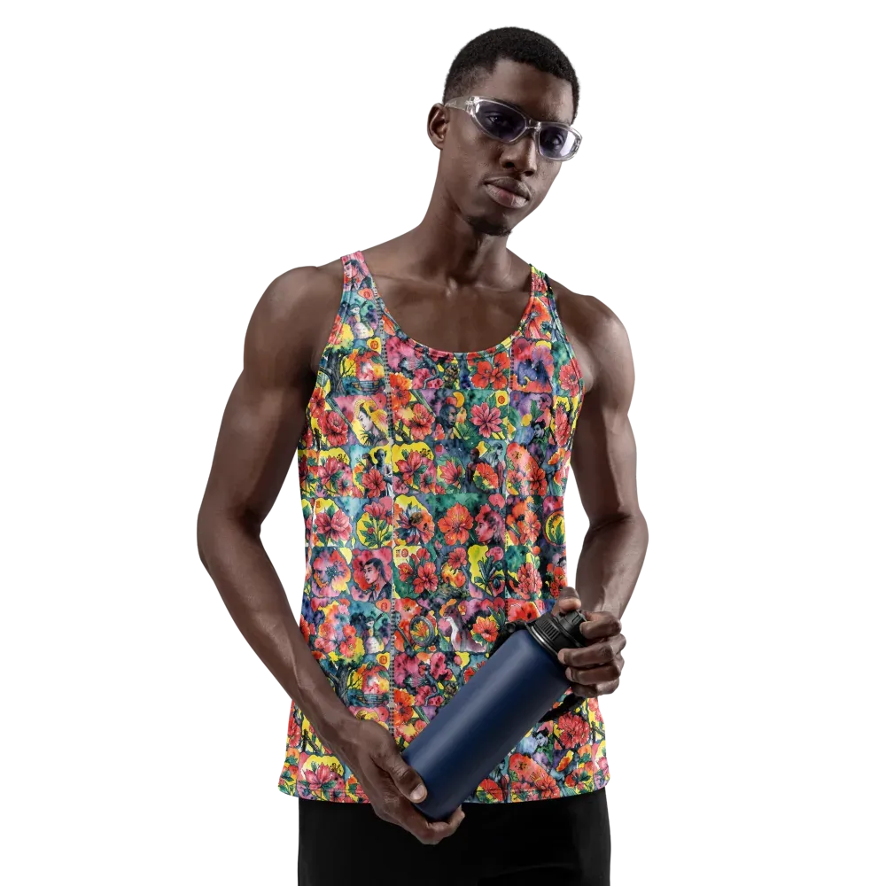 Crimson Garden Myth on Men's Tank Top — Front