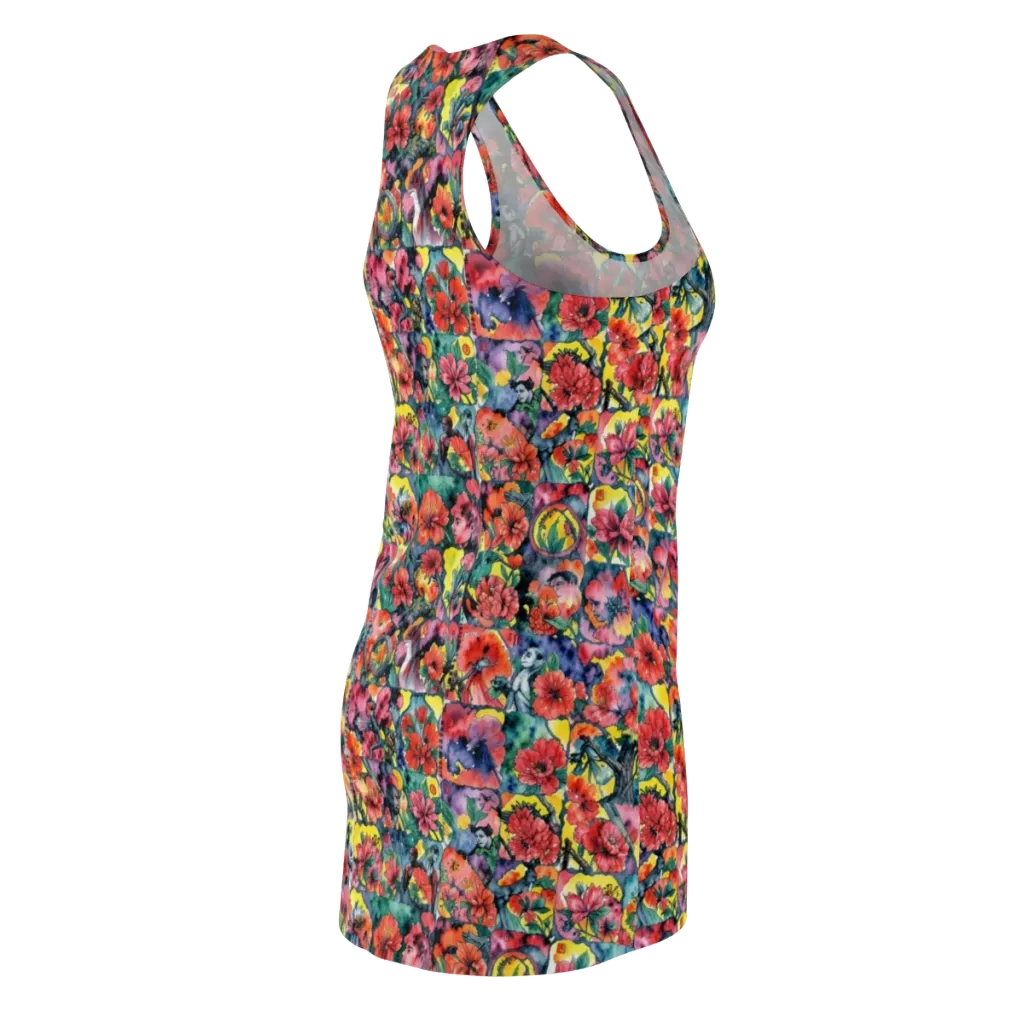 Crimson Garden Myth on Racerback Dress — Back Side