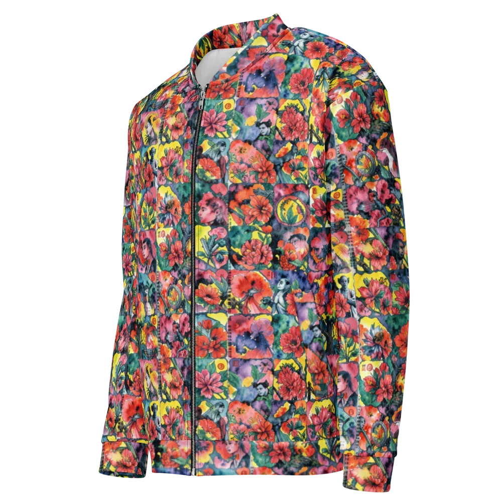 Crimson Garden Myth on Bomber Jacket — Left Front
