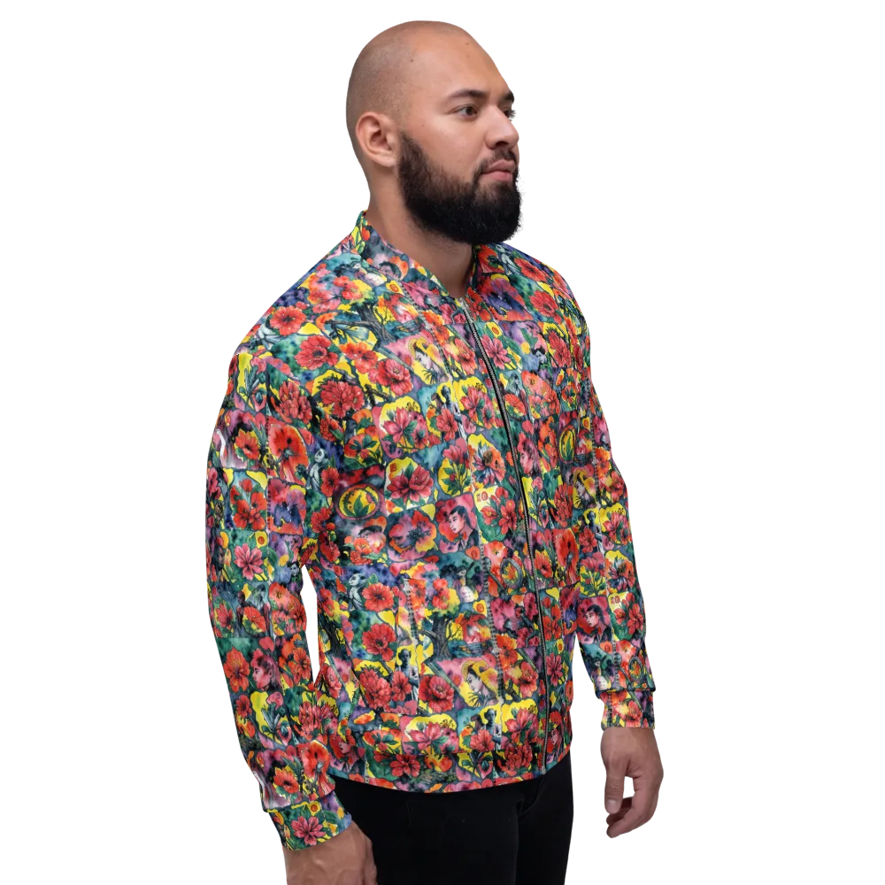Crimson Garden Myth on Bomber Jacket — Right