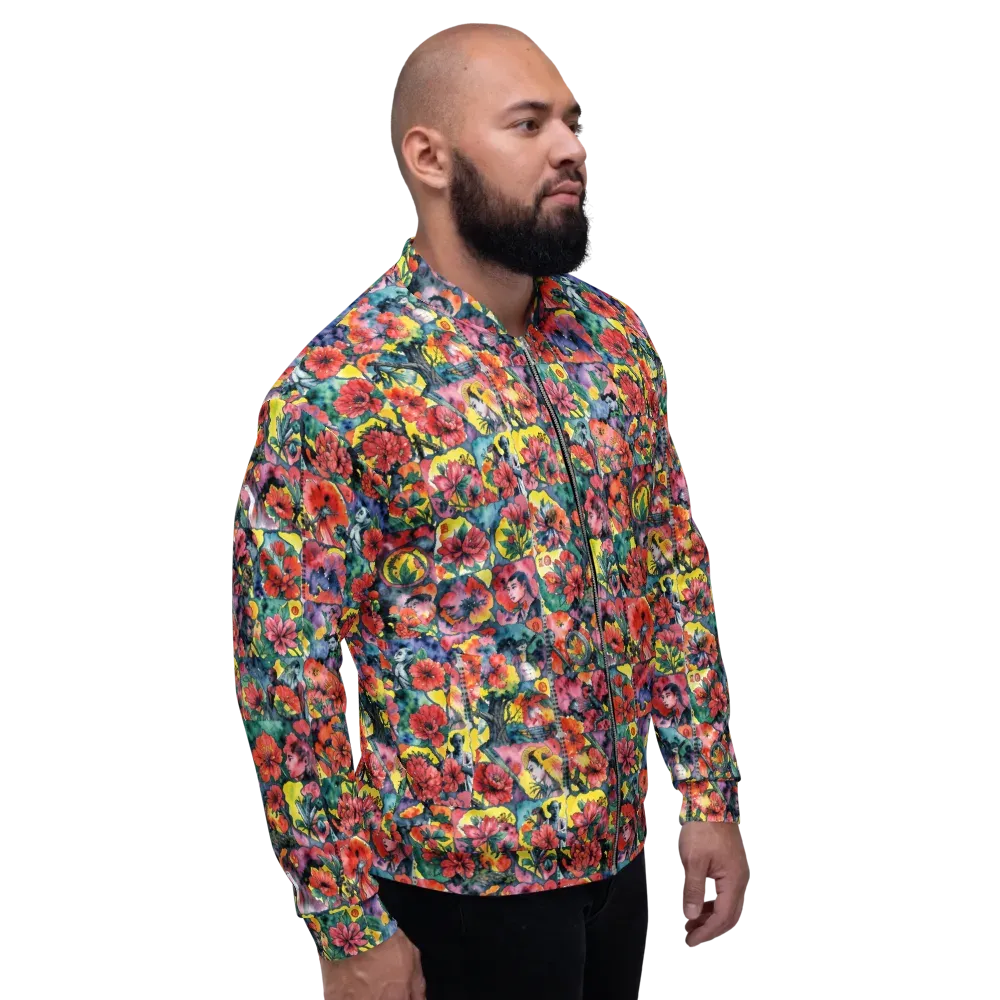 Crimson Garden Myth on Bomber Jacket — Right