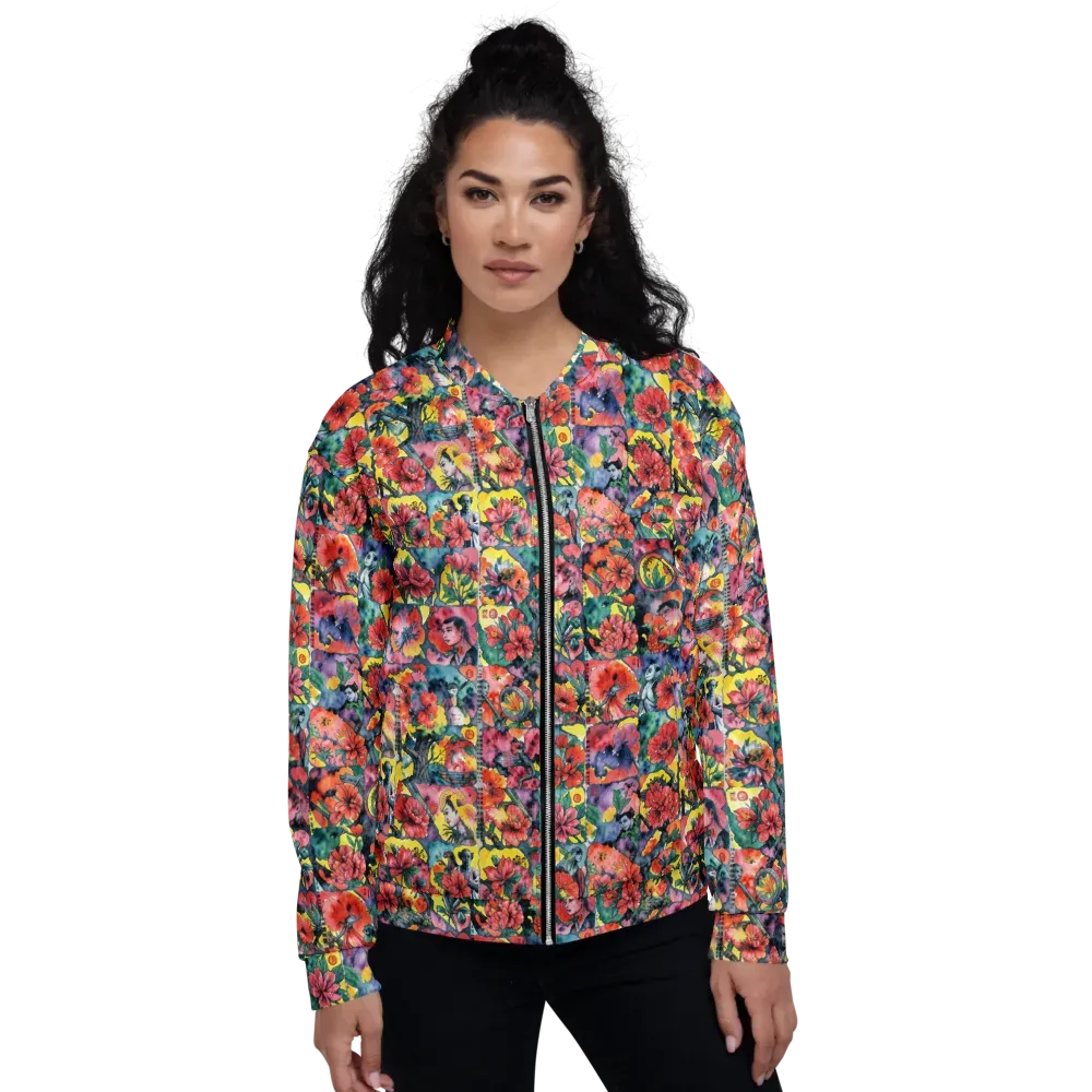 Crimson Garden Myth on Bomber Jacket — Front