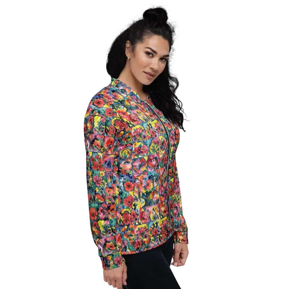 Crimson Garden Myth on Bomber Jacket — Right