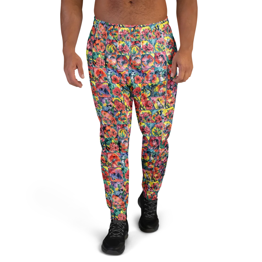 Crimson Garden Myth on Men's Joggers — Front