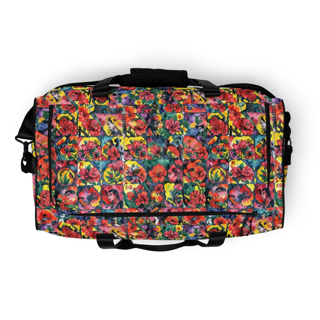Crimson Garden Myth on Duffle Bag — Top
