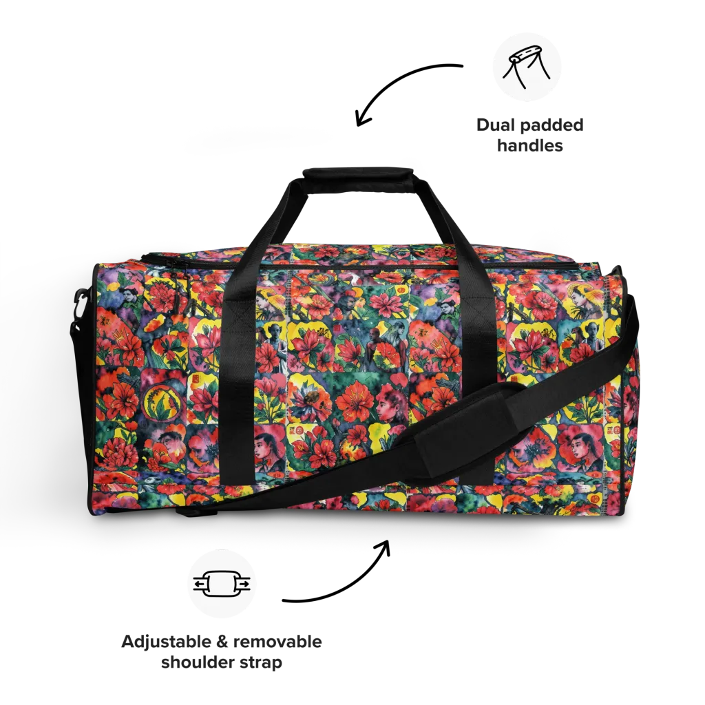 Crimson Garden Myth on Duffle Bag — Front
