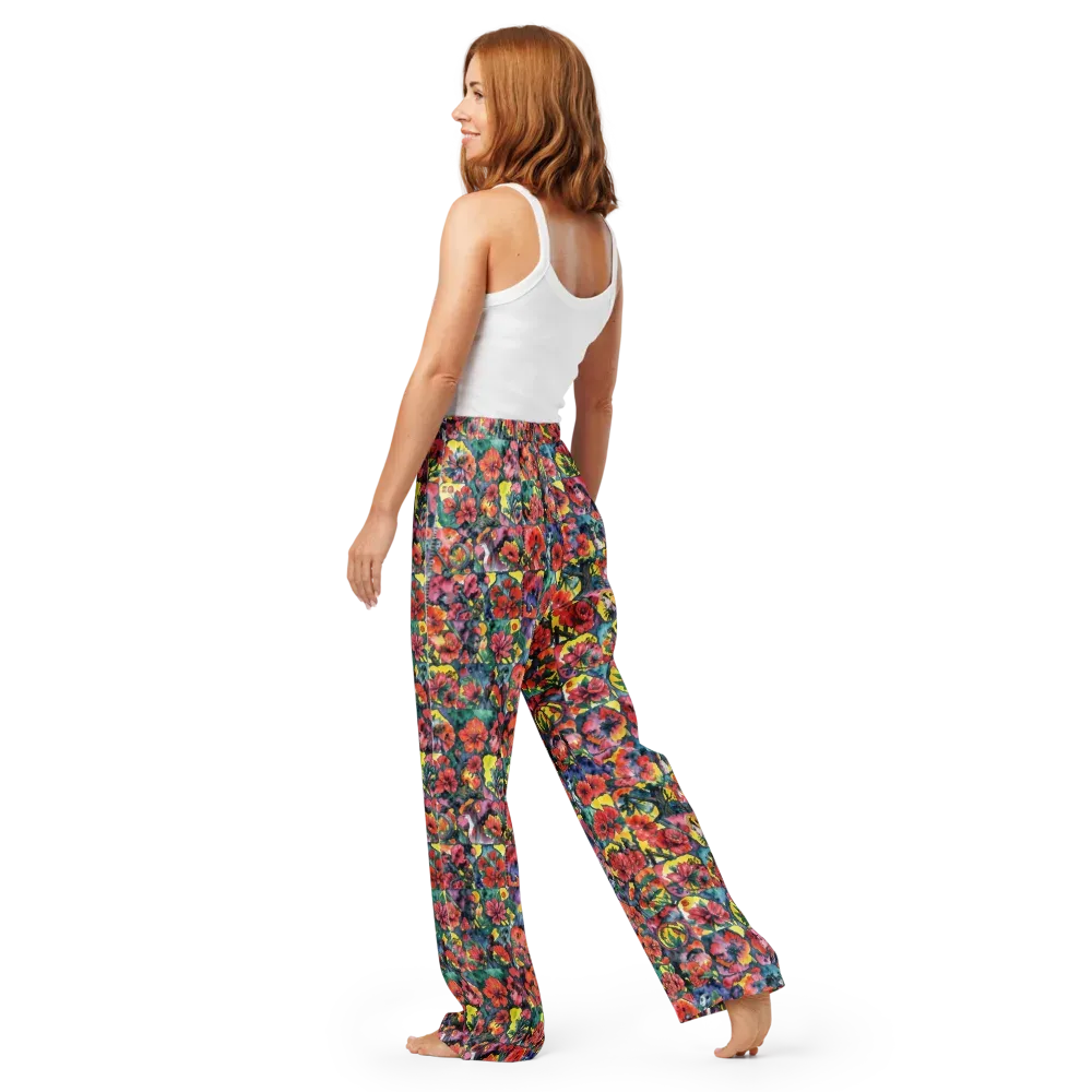 Crimson Garden Myth on Women's Pajama Pants — Back