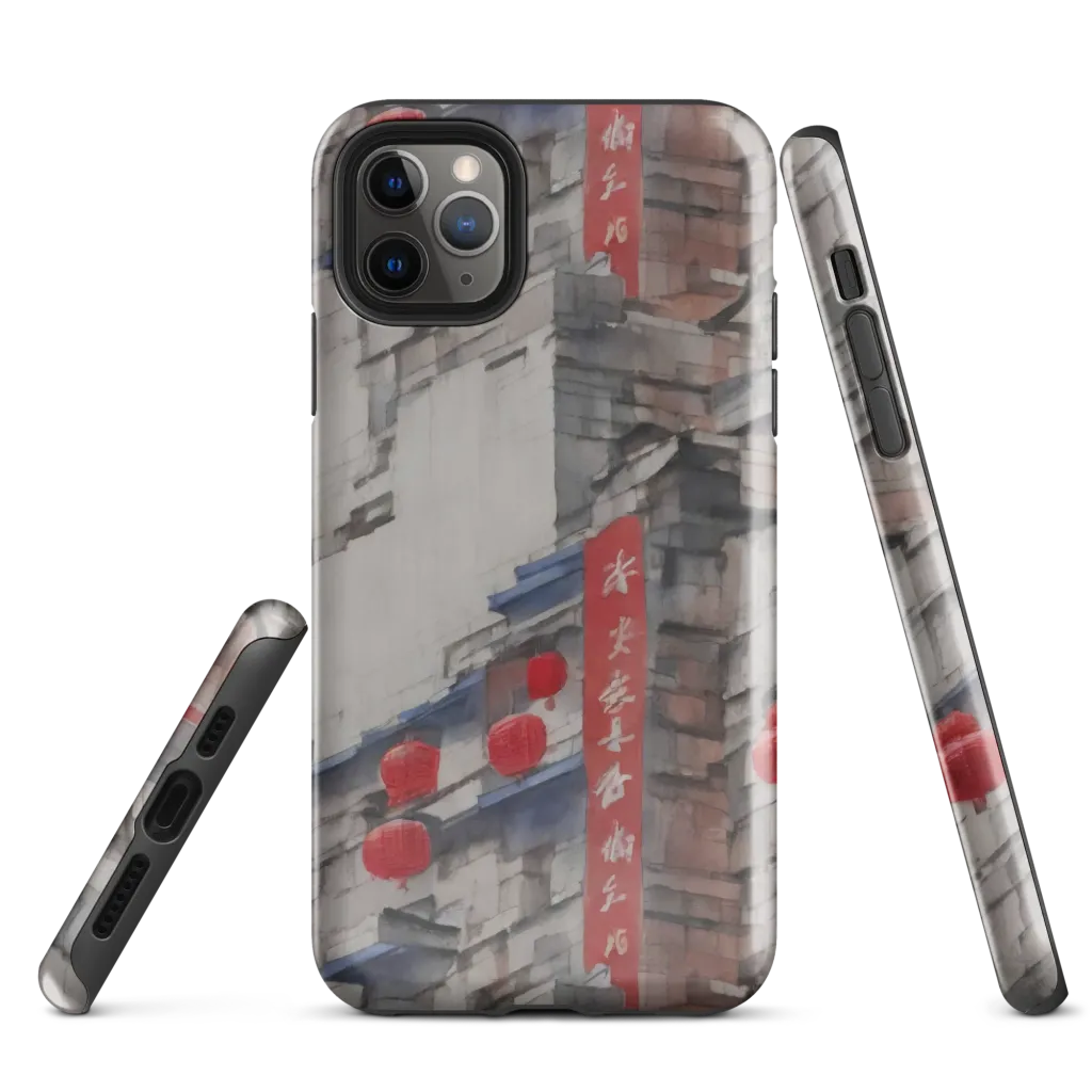 Crimson Lantern Alley on Tough Case for iPhone® — Front