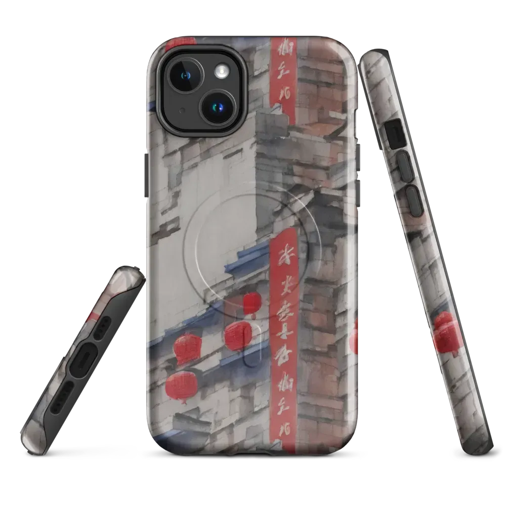 Crimson Lantern Alley on MagSafe Tough Case for iPhone® — Front