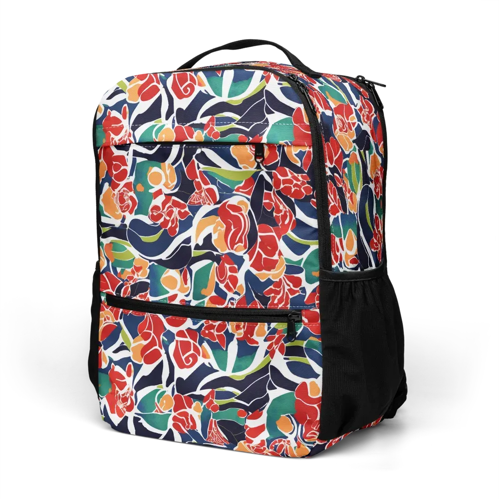 Midnight Garden on Utility Backpack — Left Front