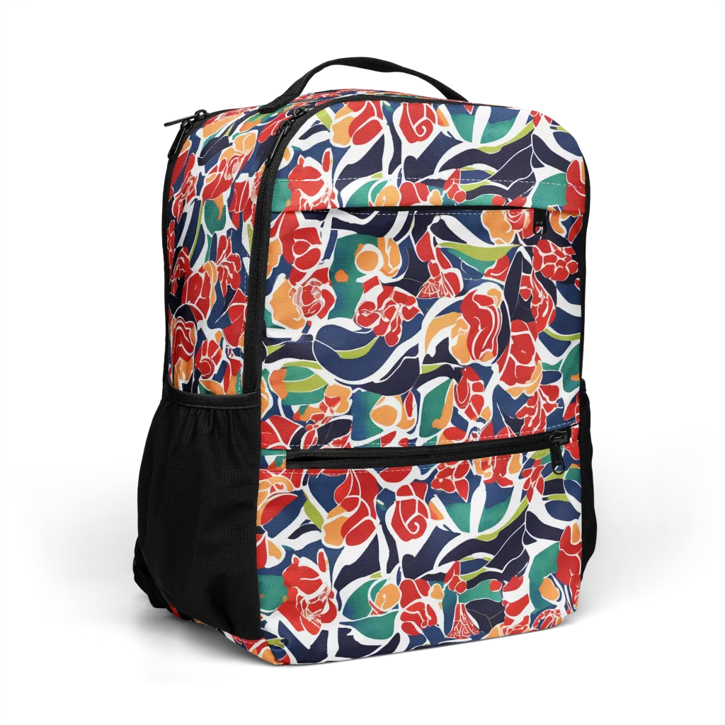 Midnight Garden on Utility Backpack — Right Front