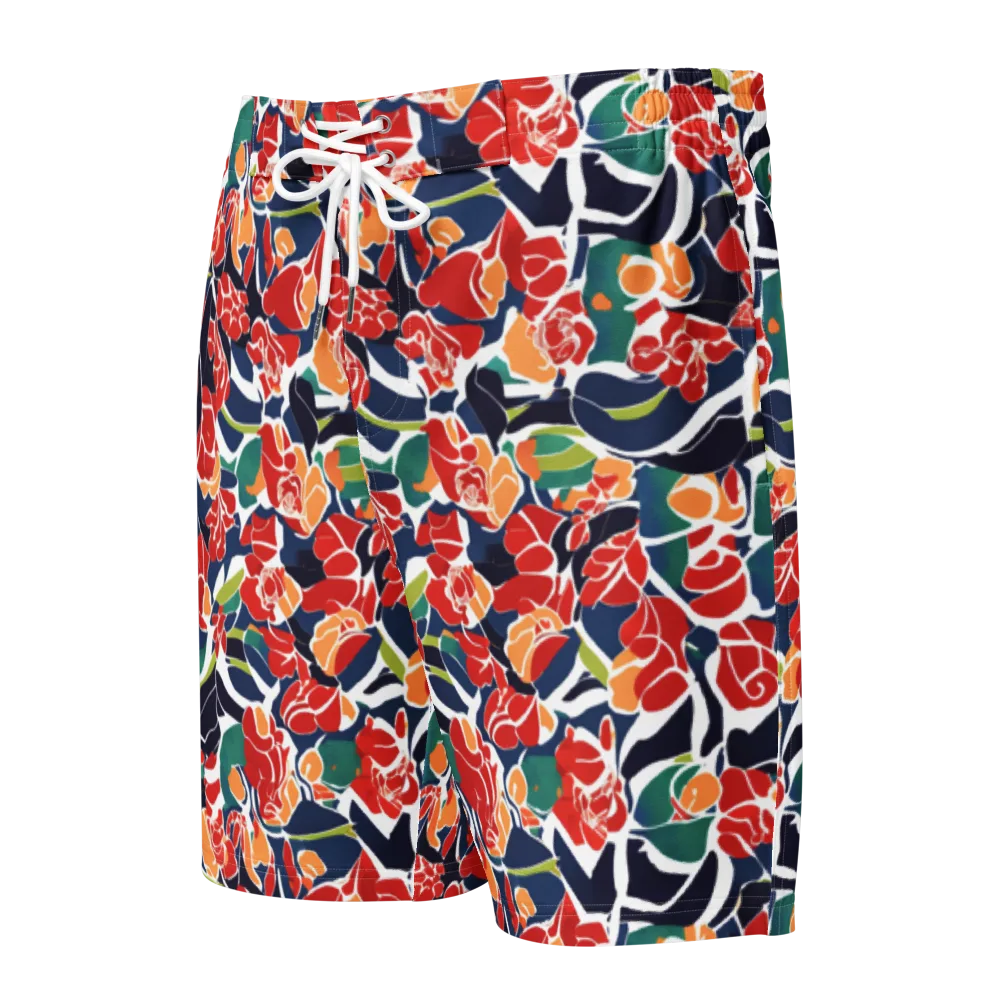 Midnight Garden on Men's Board Shorts — Front