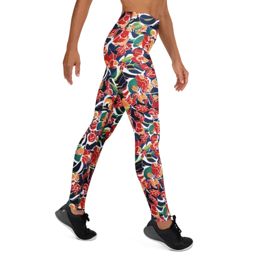 Midnight Garden on a Yoga Leggings